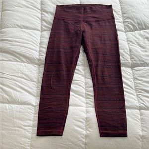 Lululemon Athletica Burgundy Leggings